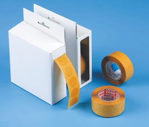 Adhesive colorless rings, diameter 20 mm, R20T/BOX, 300 pcs.