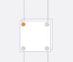 Bilateral holder AIR1121 Mount for Vertical Sign Installation (1 piece)