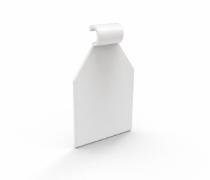 White Plastic Price Holders for Single Hooks – 370-x Series (1)