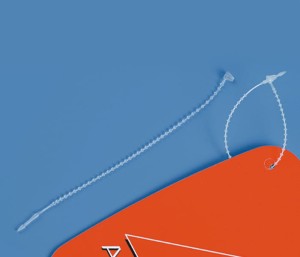 Milky White Locking Strap with Safety Tabs 169 (1000 pcs)