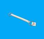 B-SAFE/SP/W/122-1 White Anti-Theft Retractable Spring